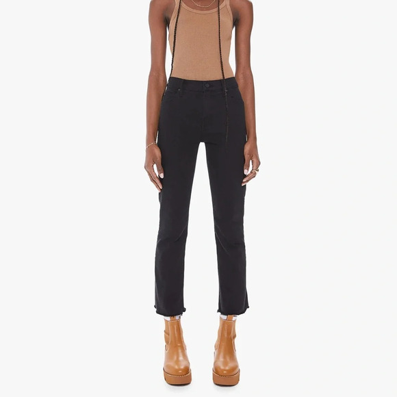 MOTHER Denim - Mother The Rascal Ankle Fray in Pitch size 23 NWT